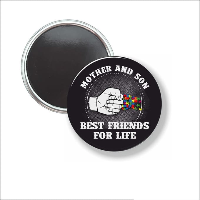 Button Met Magneet 58 MM - Mother And Son - NIET VOOR KLEDING
