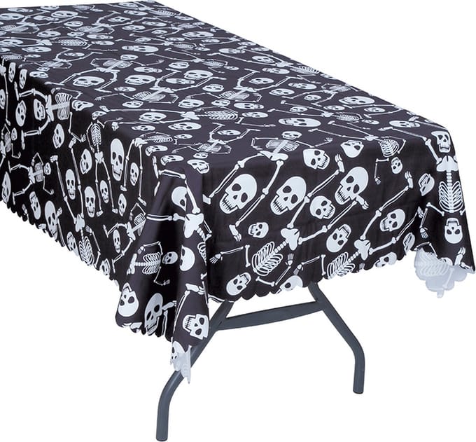 Fiestas Guirca - Tafelkleed Skelet (177 x 134 cm)