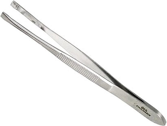 A.a.s. epileer pincet recht stainless/sa