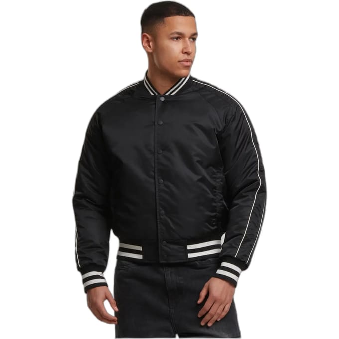 Urban Classics - Racer Bomber jacket - M - Zwart