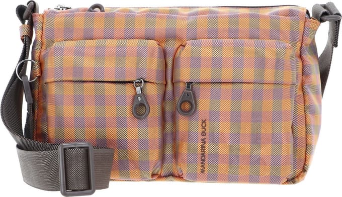 MANDARINA DUCK Schoudertas MD20 Vichy Crossover Vichy Orange Abrikoos