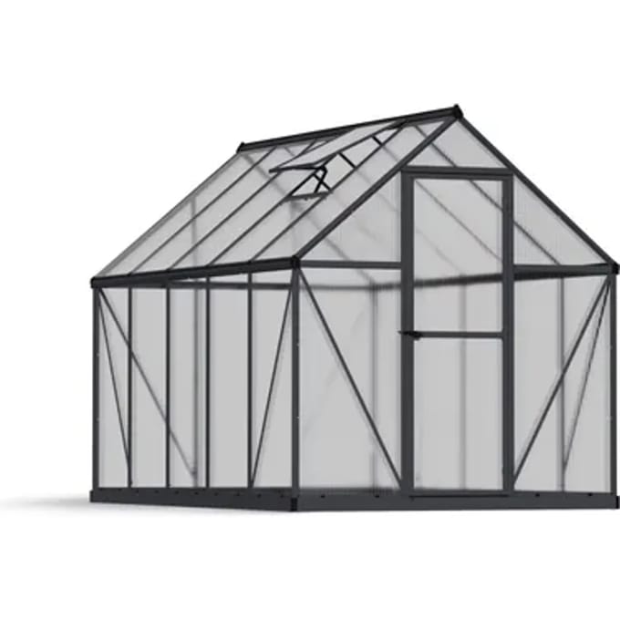 Canopia Tuinkas Mythos 6x10 - Polycarbonaat - Grijs - 185x306x208cm