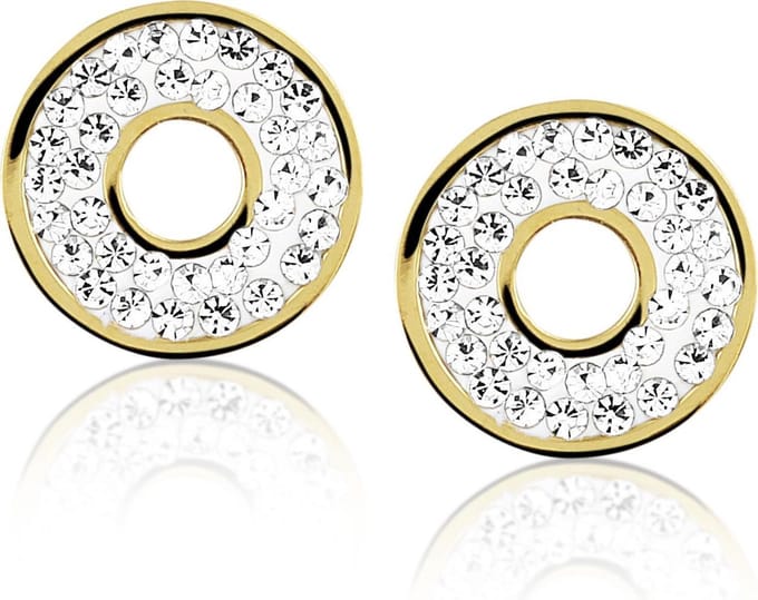 Montebello Oorbellen Bogie - 316L Staal PVD - Rond - ∅13mm