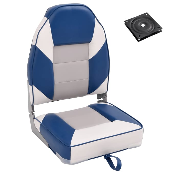 vidaXL - 2-delige - Bootstoelenset - met - hoge - rugleuning - inklapbaar