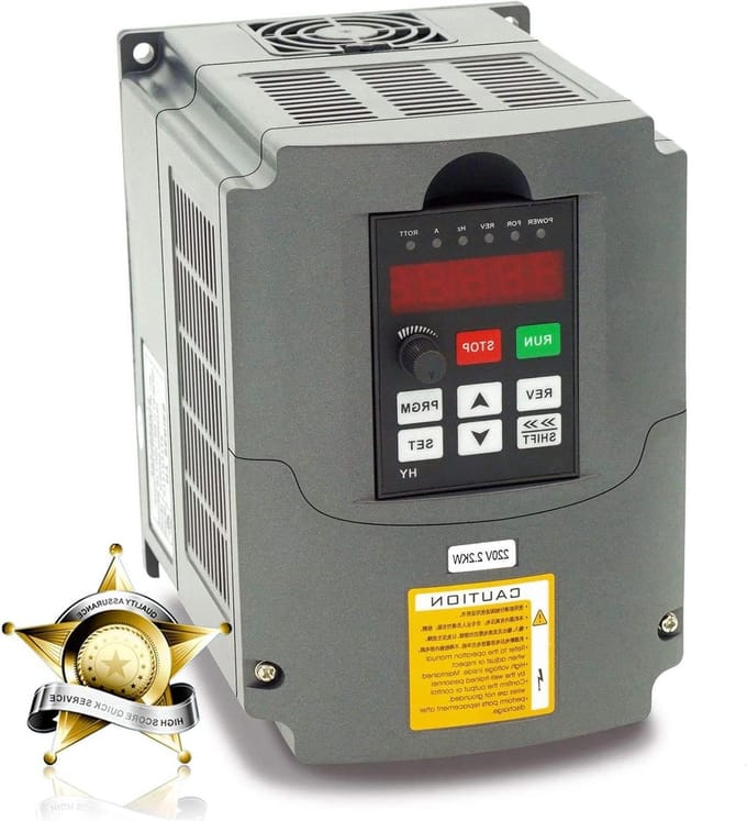 Frequentieomvormer - Motorregelaar VFD - Snelheid Regelen - Constant Variabel Koppel - 2.2 kW - Grijs
