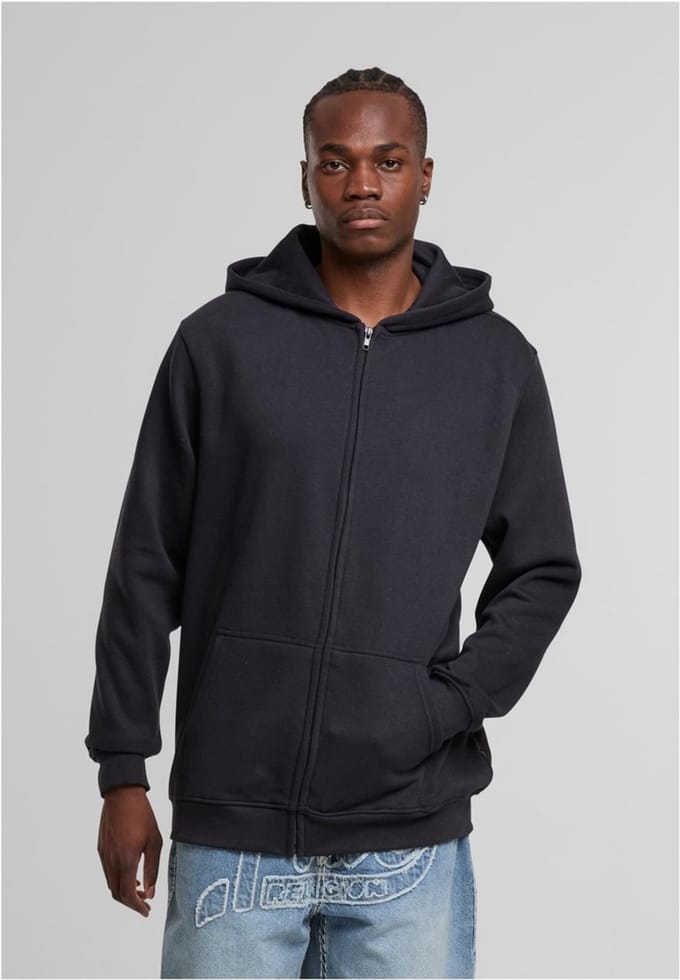 Urban Classics - Basic Essential Vest met capuchon - M - Donkerblauw