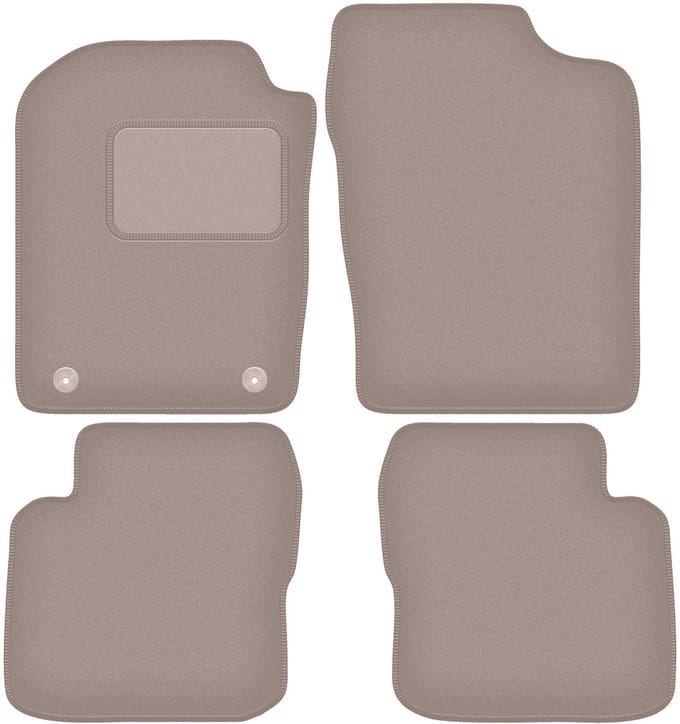Beige veloursmatten voor: Daihatsu Cuore VII L276 hatchback (2007-)