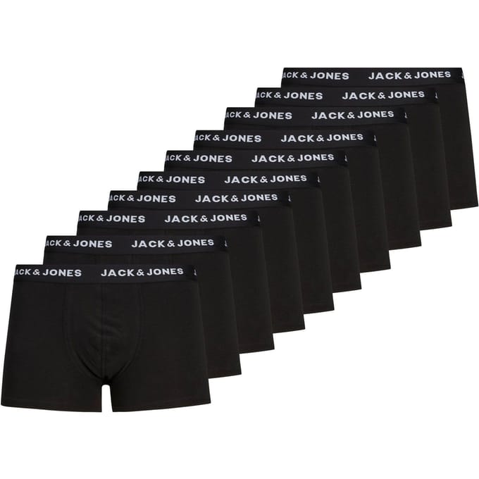 JACK & JONES- JACSOLID TRUNKS 10 PACKS NOOS - Heren - Trunks