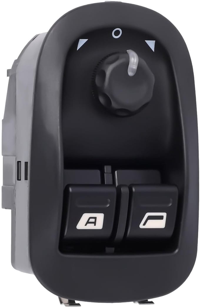 Elektrische Raamschakelaar - Raamopener Schakelaar - Auto Ramen Bediening - Directe Vervanging - 7x6x6 cm