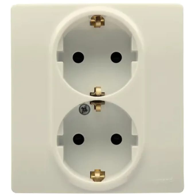 Legrand Inbouwstopcontact Niloé Randaarde 2-polig Wit Ip20
