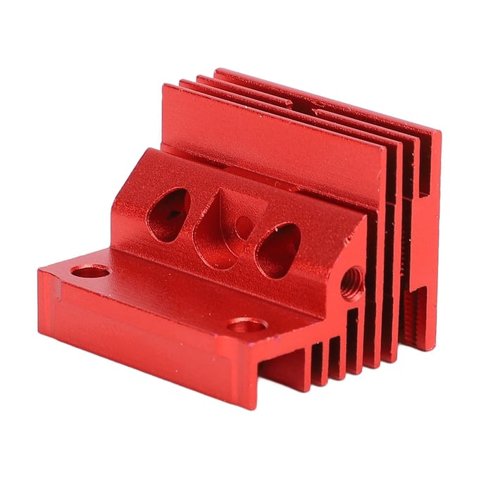 3D Printer Extruder Koellichaam Aluminiumlegering Extruder Koelblok voor K1 Printer Keramische Hotend red