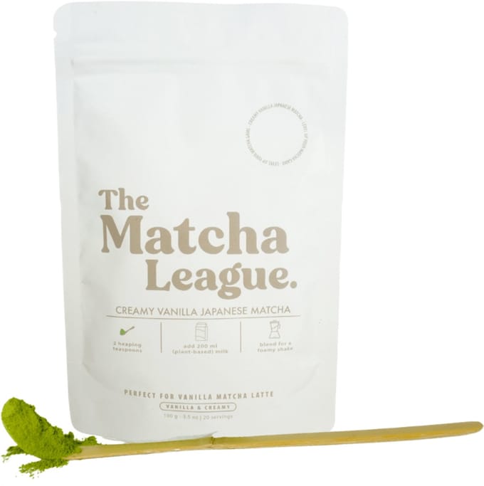 Tea Bar - THE MATCHA LEAGUE. CREAMY VANILLA MATCHA 100 GRAM
