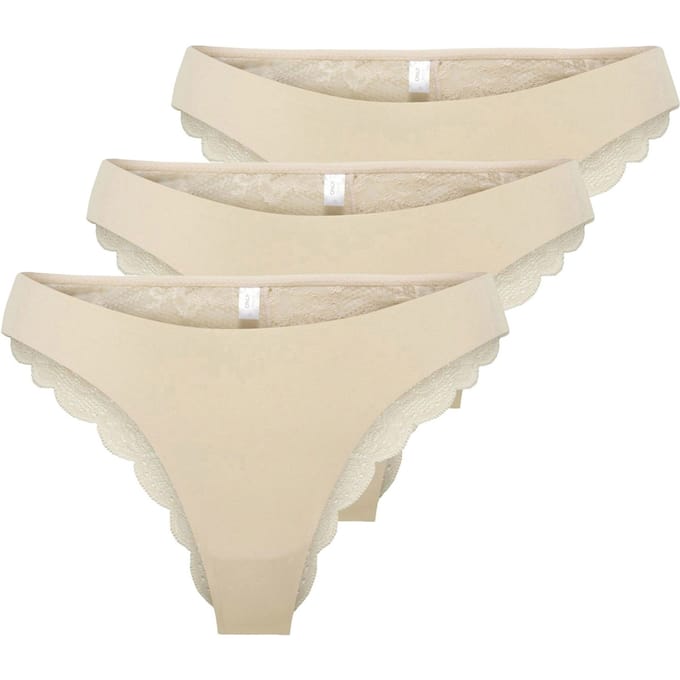 Only Chloe Lace Brazil Slips Dames (3-pack)