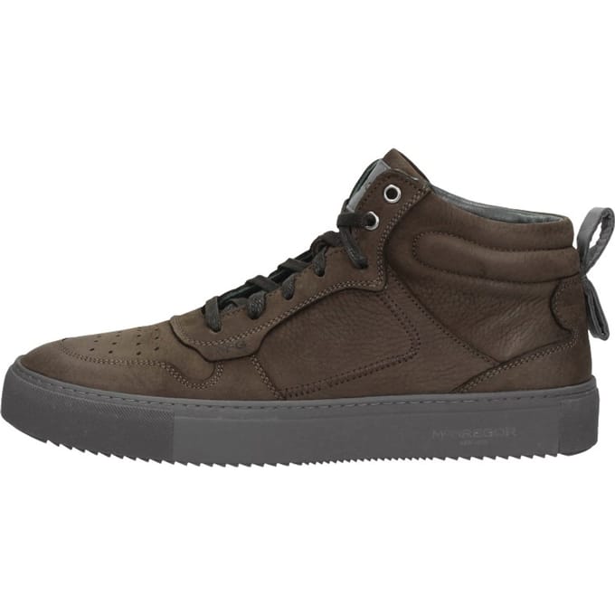 McGregor Heren Sneakers - Bruin - Hoge Sneakers - Leer - Veters