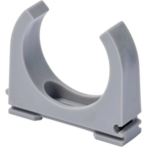 TRU COMPONENTS Kabelclip TC-12533308 Bundel-Ø (bereik) 40 mm (max) Grijs 20 stuk(s)