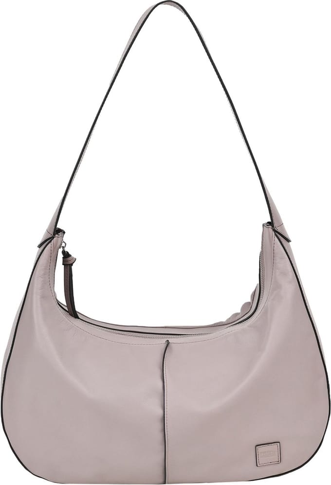 FREDsBRUDER Leren Schoudertas Ginsberg Shoulderbag Light Grey Grijs