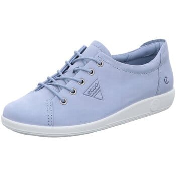 Ecco Ecco Soft 2.0 Sneakers blauw Nubuck