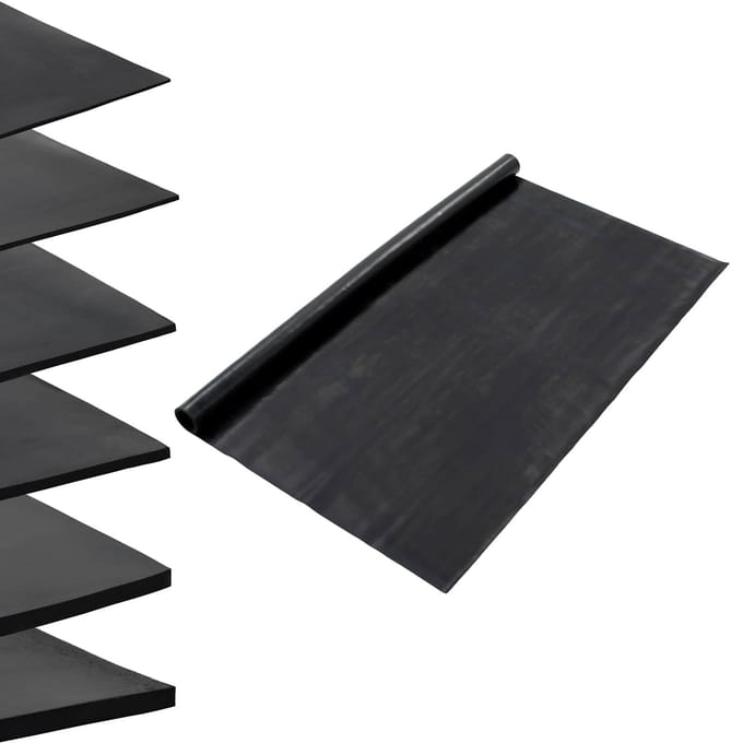 vidaXL - Vloermat - Zwart - 1,2 - x - 5 - m - Rubber