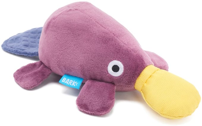 Bark pippi platypus vogelbekdier pluche paars 34x15x9 cm