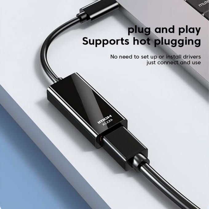 Câble compatible 4K Type C vers HDMI Convertisseur USB C vers HDMI pour ordinateur portable MacBook Adaptateur USB-C vers HDMI argenté