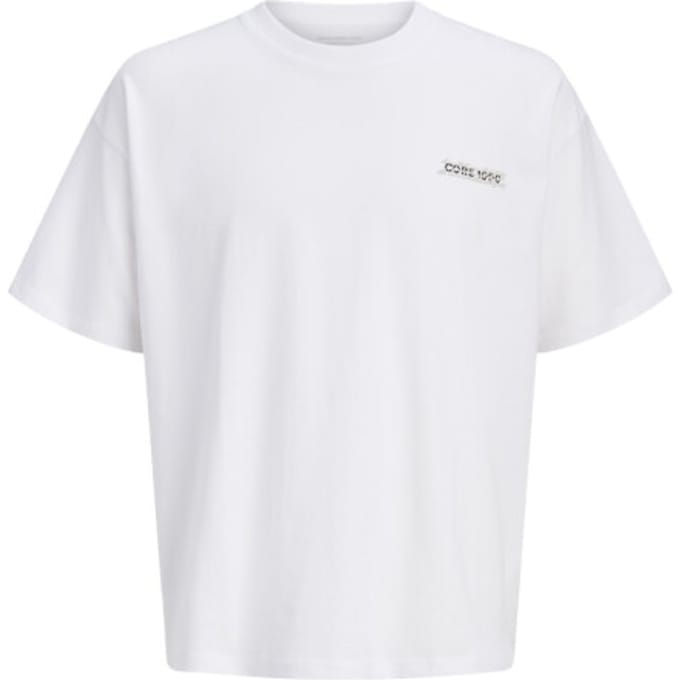 Jack & Jones T-shirt Jcoeterna Script Back Print Tee Ss 12295544 Bright White Mannen Maat - XXL