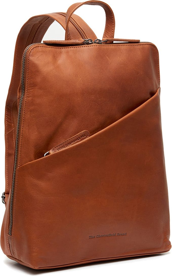The Chesterfield Brand Rugzak / Rugtas - 10 Liter - Waxed Pull Up - Leer - Cognac
