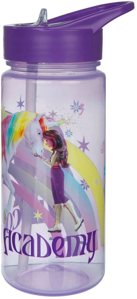 Unicorn Academy drinkbeker 500ml eenhoorn regenboog design.