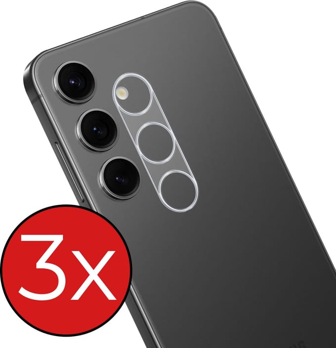 Camera Lens Protector - 3 Stuks - Geschikt voor Samsung Galaxy S25 Plus - Camera Screenprotector - Beschermglas - Gehard Glas - Tempered Glass - Screen Protector