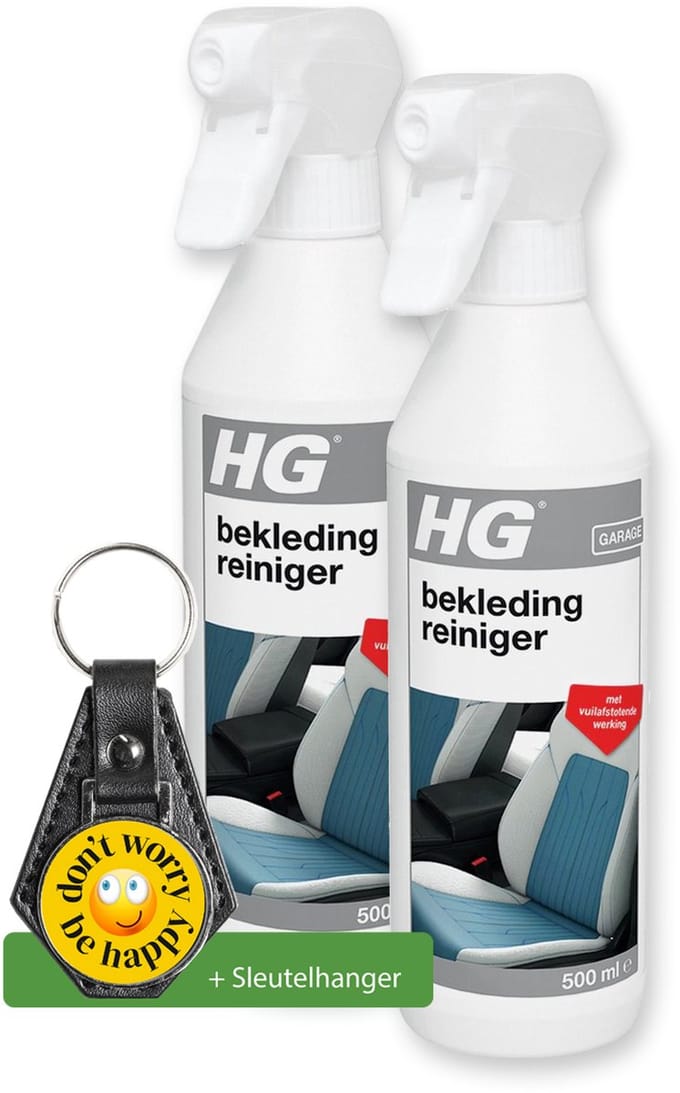HG Bekledingreiniger - 500 ml - 2 Stuks - inclusief sleutelhanger