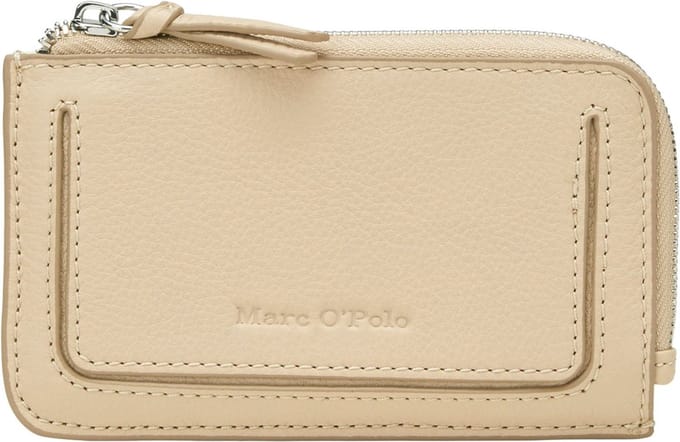 Marc O'Polo Kaarthouder Zip Wallet Blushed Camel Beige