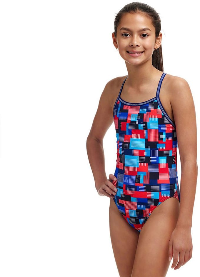Funkita Single Strap Zwemkleding Veelkleurig 10 Years Meisje