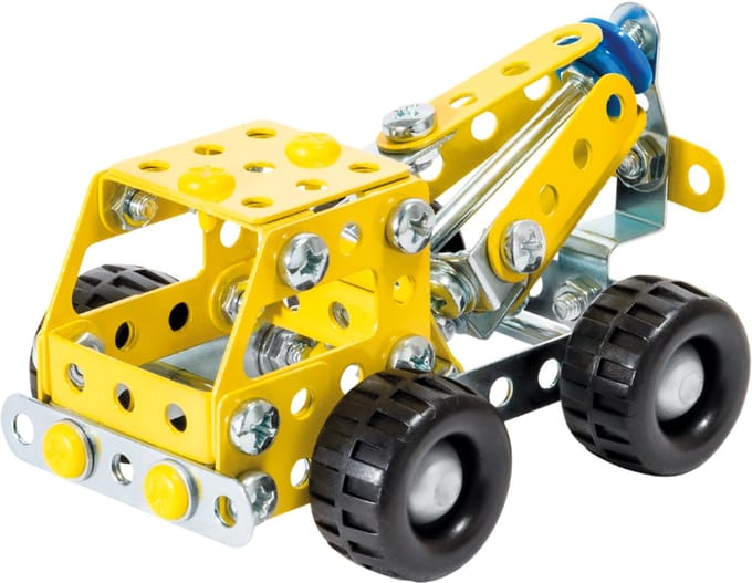 Eitech® Bouwdoos – Mini Betonmixer – 112-delig – Metalen Bouwpakket met Gereedschap – Constructiespeelgoed – Vanaf 6 Jaar