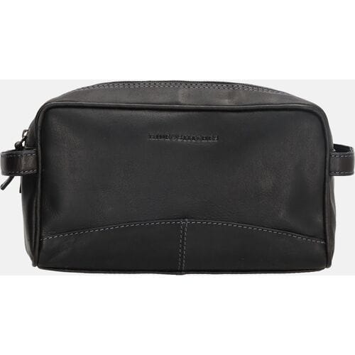 Hide & Stitches Japura Toilettas - 100% Leer - Zwart