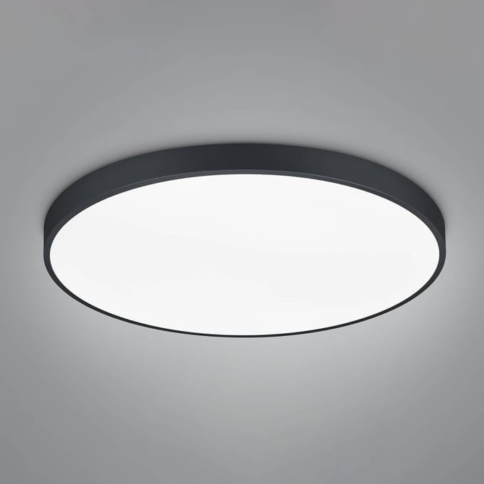 Trio Lighting LED plafondlamp Waco, CCT, Ø 75 cm, matzwart