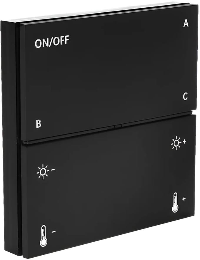 Tuya Smart Touch Wandbediening - Braytron - Afstandsbediening - Zwart