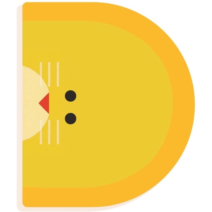 DJECO houten letter designed animal D