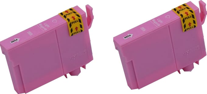 KATRIZ® huismerk inkt voor|Epson T0806|12ml | ( 2stuks) - Met chip