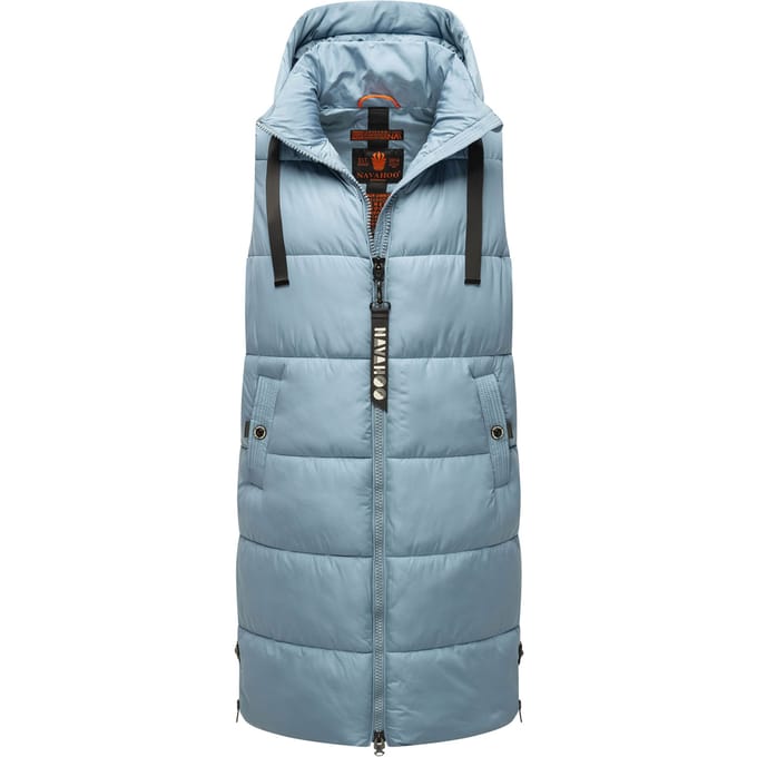 Navahoo dames lange bodywarmer Schnuffelchen – Warm & Stijlvol met Capuchon