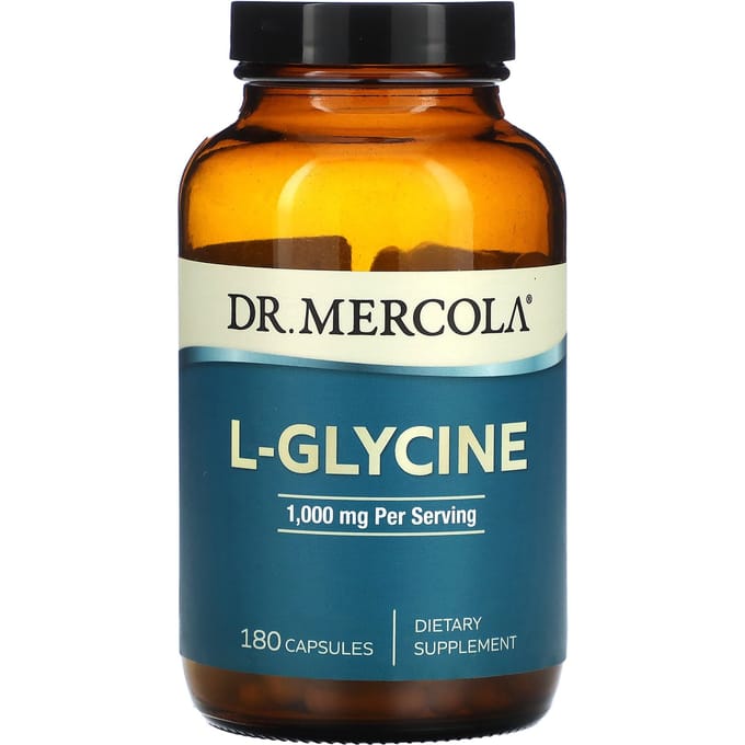 Dr. Mercola, L-Glycine, 180 Capsules (500 mg per capsule)