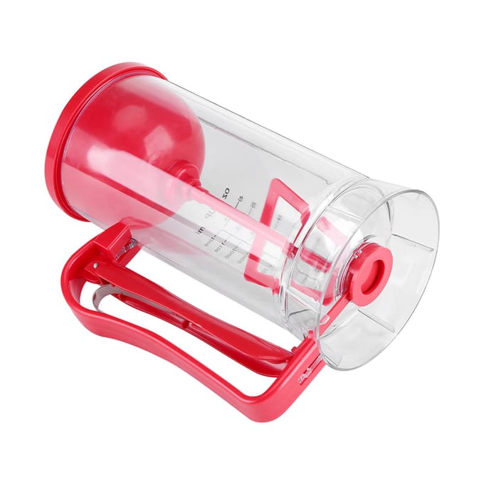 Draadloze Elektrische Batterijgevoede Mixer Dispenser Pannenkoek Cupcake Wafel Beslag Maker Machine red