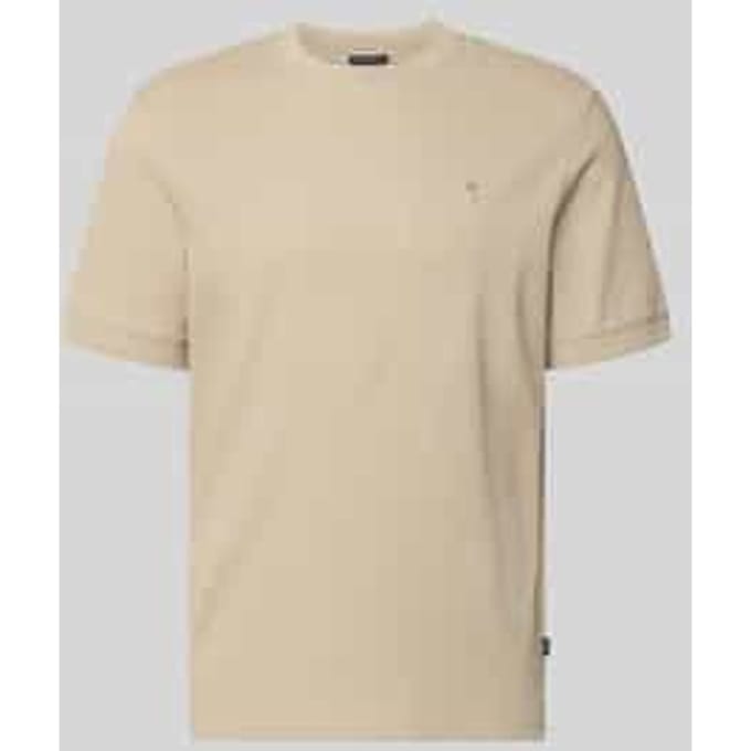 regular fit T-shirt met structuurpatroon model 'Tangur'