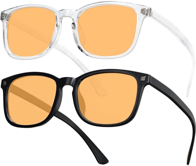 Blauw Licht Bril Zonder Sterkte - Blue Light Glasses - Computerbril - Wit en Zwart