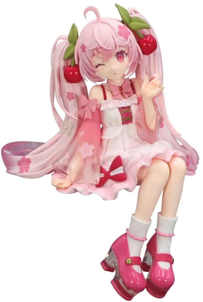 Hatsune Miku Noodle Stopper PVC Statue Sakura Miku 2025 Wink Ver. 14 cm