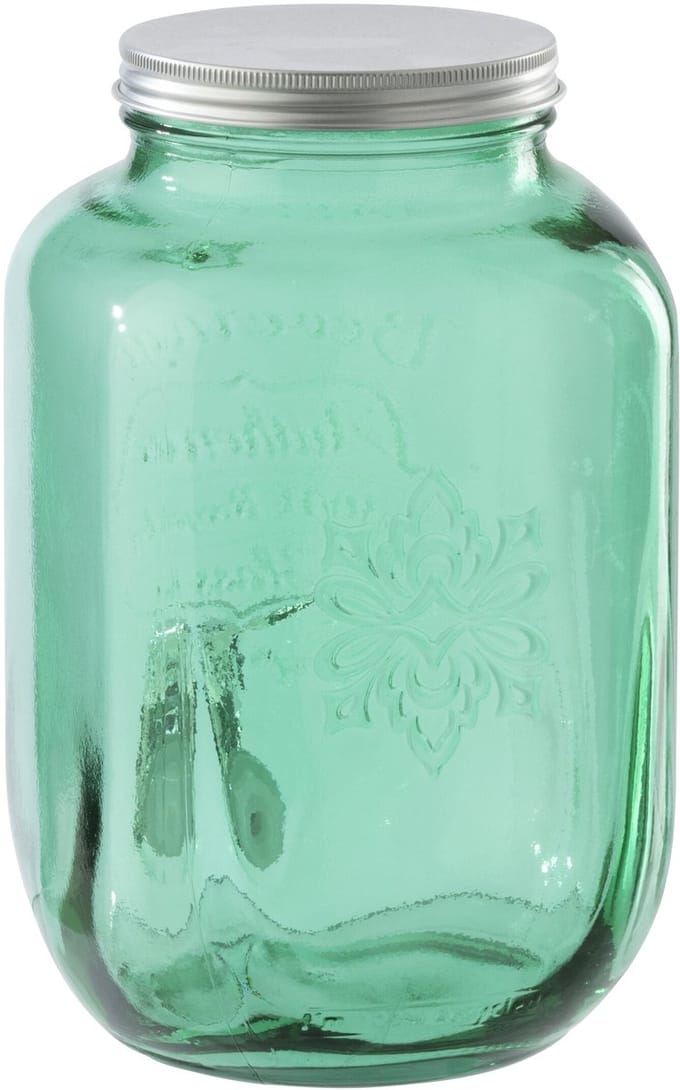 J-Line drankdispenser - glas - smaragdgroen