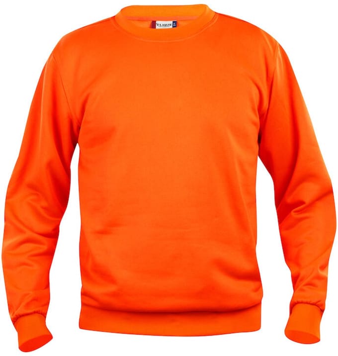Clique Basic roundneck Signaaloranje maat XL