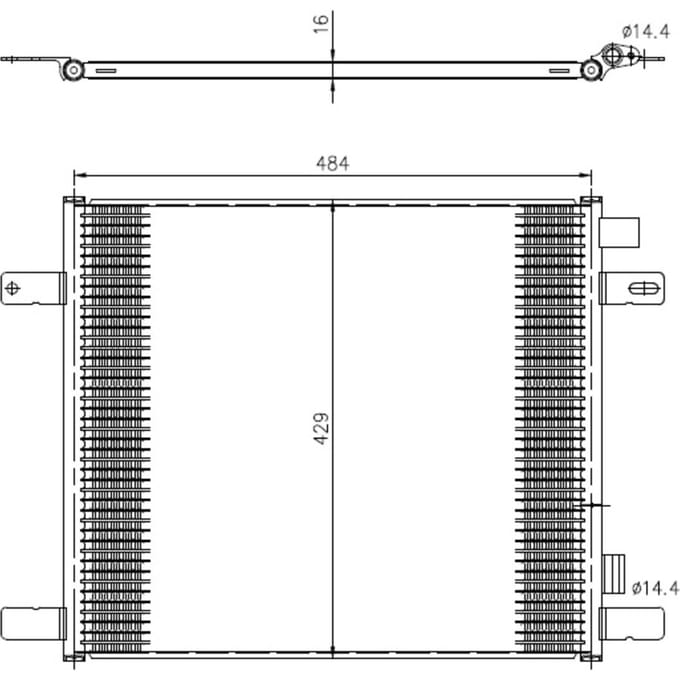 Condensor, airconditioning NRF 350505