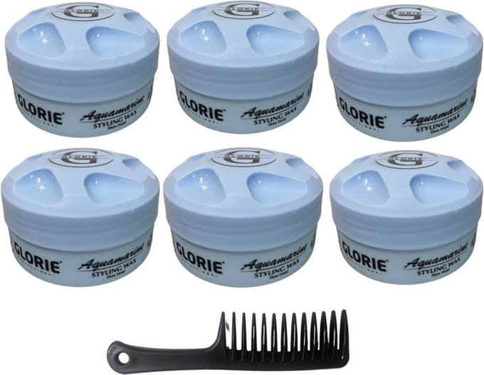 Glorie Aquamarine Styling Wax Firm Hold 6 stuks