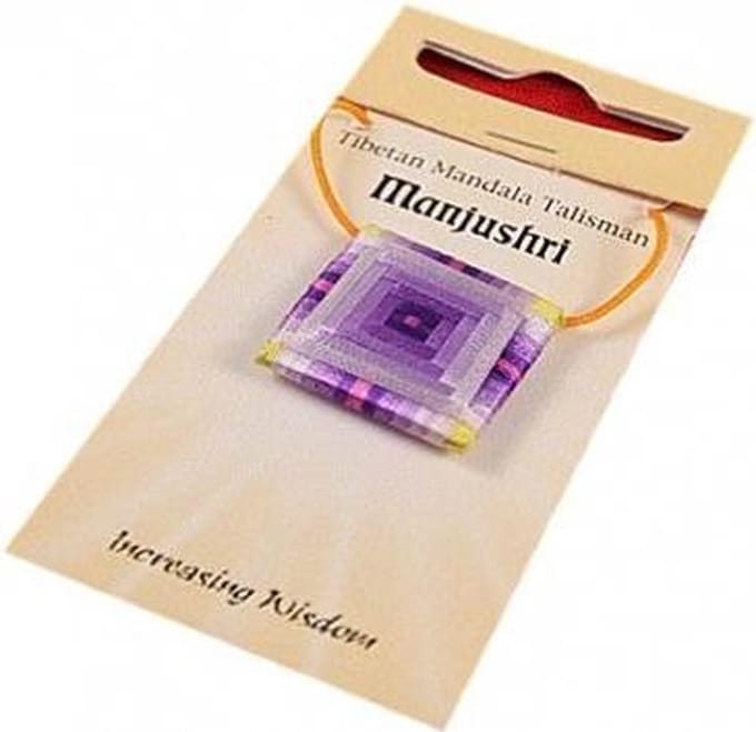 Mandala Talisman hanger Manjushri - 2.5x2.5 cm - M
