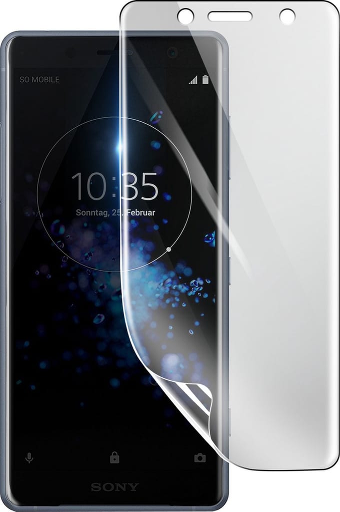 3mk, Geschikt voor Sony Xperia XZ2 Compact, Schokbestendige Hydrogel Screenprotector, Transparant