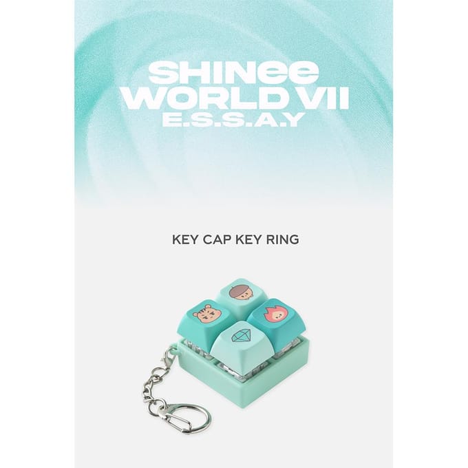 [Précommande] SHINee - 2025 WORLD ESSAY KEY CAP KEY RING KEY white